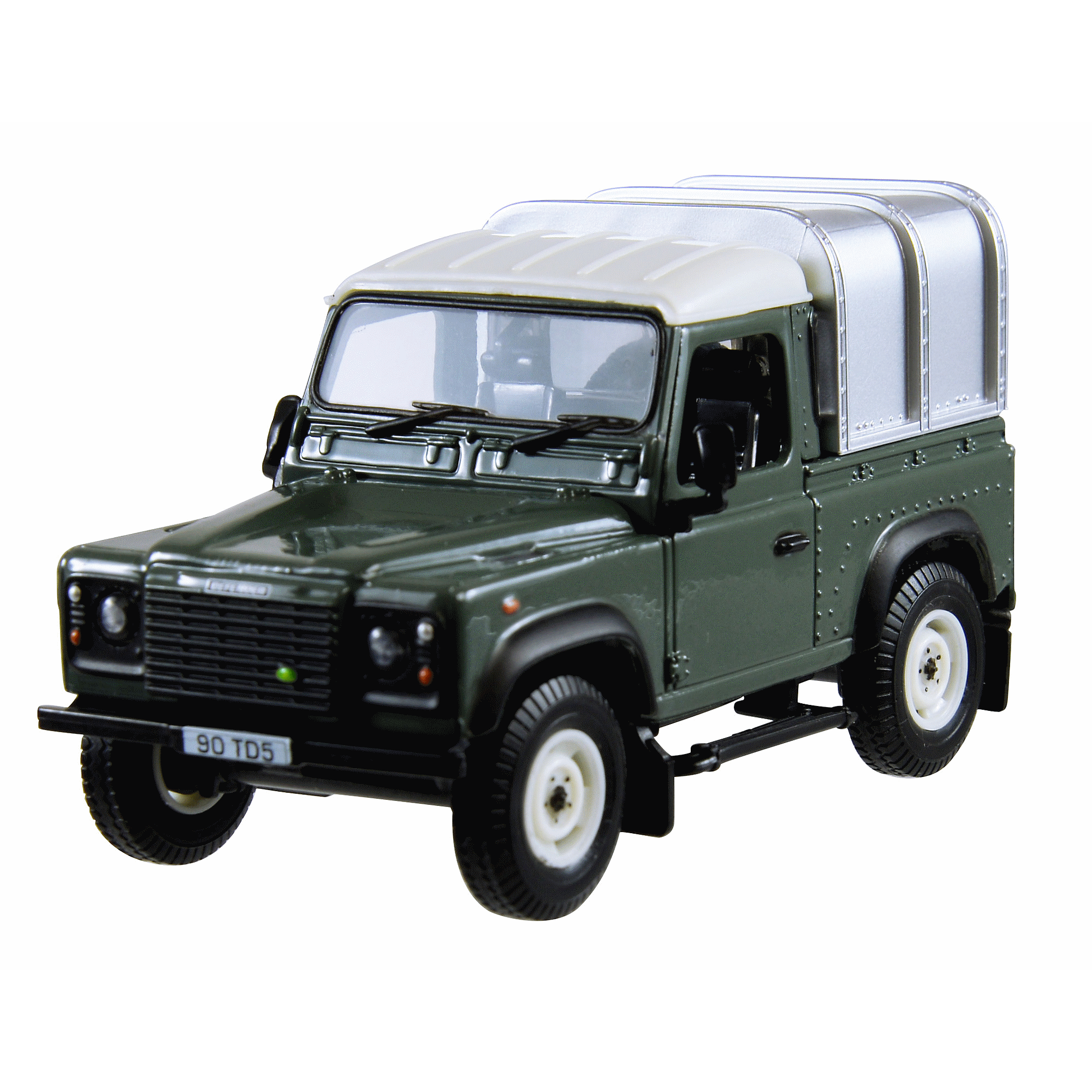 Britains BRITAINS Land Rover Defender 90 green & Canopy 1:32 Diecast Farm Vehicle 42732A1 