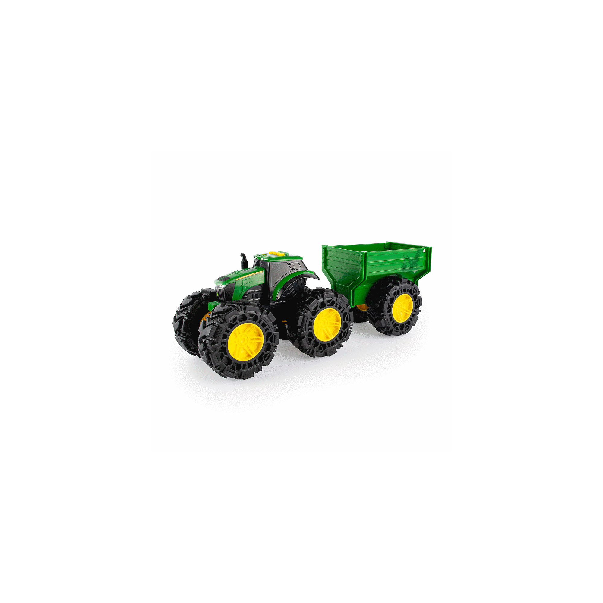 8” Monster Treads Tractor with wagon (lights and sounds) | TOMY UK