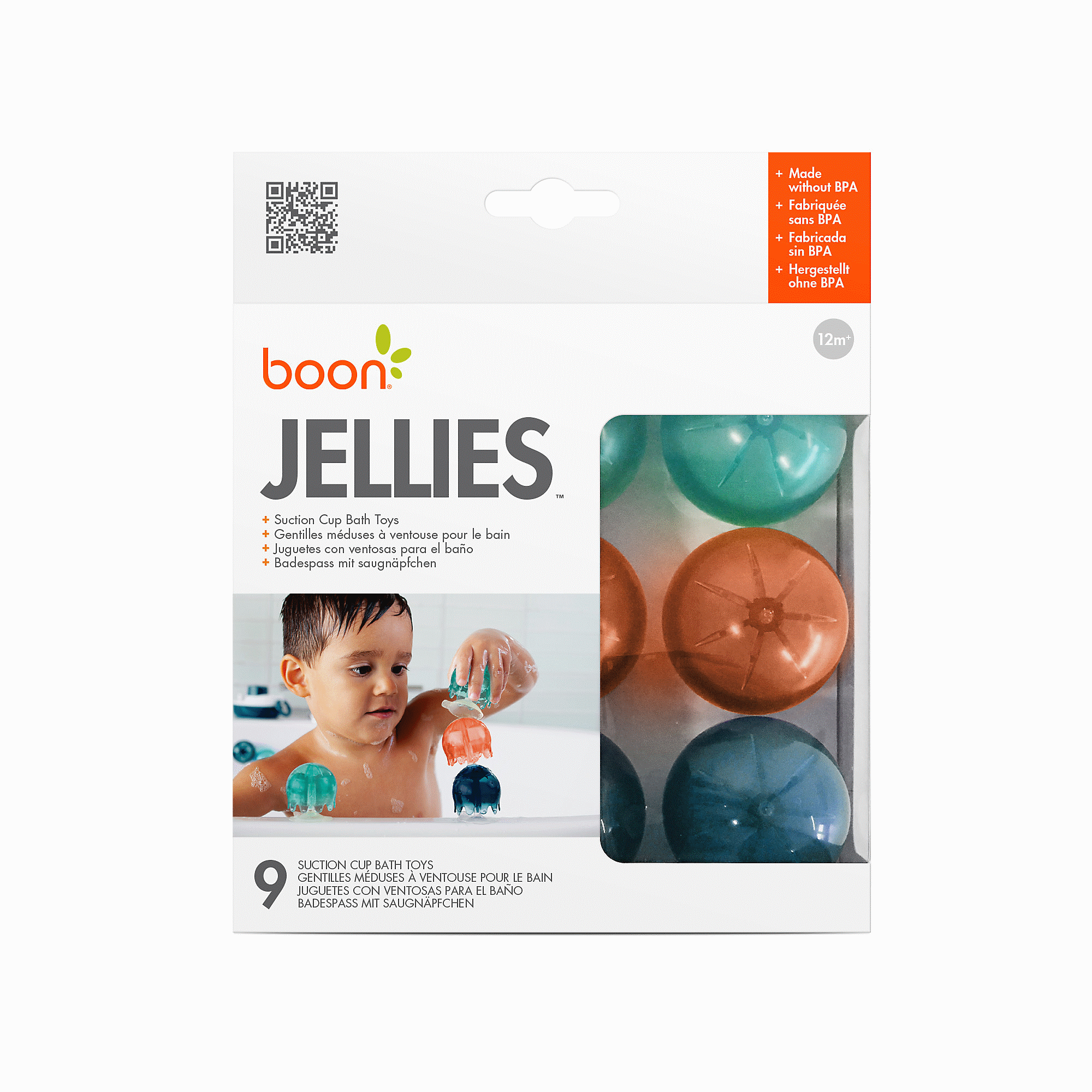 Jellies Suction Cup Bath Toys 9pk